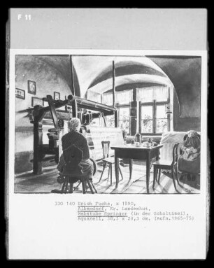 Webstube Springer (in der Scholtisei; Albendorf, Kreis Landeshut)