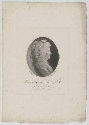 Bildnis der Maria Catharina Felicitas Falke
