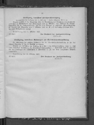 Verfügung, betreffend Fernsprechbenutzung