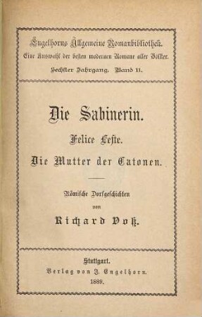 Die Sabinerin