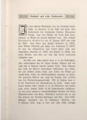 Kindheit und erste Studienzeit.