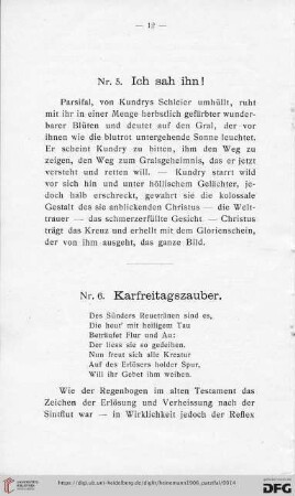 Nr. 5 Ich sah ihn!