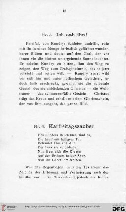 Nr. 5 Ich sah ihn!