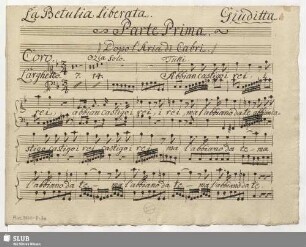 La Betulia liberata - Mus.3550-D-3a : V (6), Coro, orch