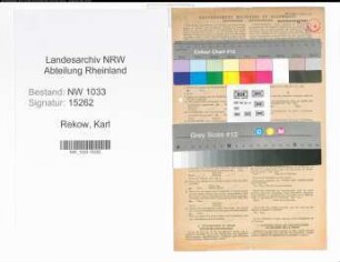 Entnazifizierung Karl Rekow , geb. 09.10.1902 ()