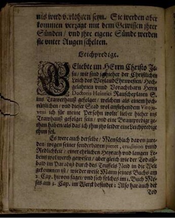 Leichpredigt