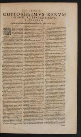 Index Copiosissimus Rerum Omnium, Ac Sententiarum Insignium, Quae in hoc de rebus Ecclesiae non alienandis Opere continentur