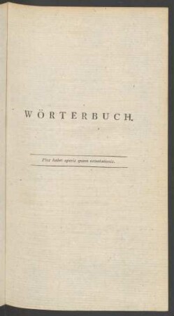Wörterbuch.