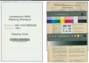 Entnazifizierung Ernst Oepping , geb. 19.08.1897 (Steiger)