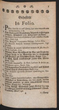 Geheftete In Folio
