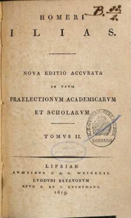 Homeri Ilias, 2