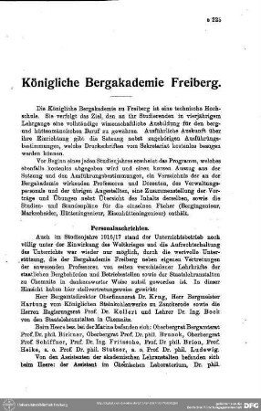 Königliche Bergakademie Freiberg