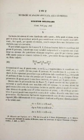Ricerche di analisi applicata alla geometria.