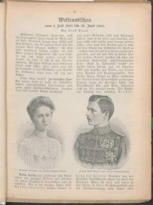Herzogin Adelheid von Sachsen-Koburg-Gotha. Herzog Karl Eduard von Sachsen-Koburg-Gotha.