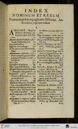 Index nominum et rerum
