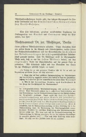 Rechtsanwalt Dr. Meißinger / Gutachten