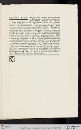 [Editors] Camera Work [masthead]