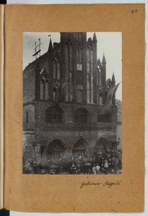 Rathaus, Grimmen: Ansicht (aus: Skizzen- und Fotoalbum 25)