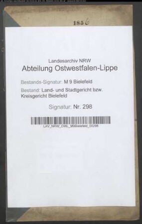 Stüwe, Friedrich Wilhelm, Metzger, Schildesche. Dieckwisch, Hanne Catharine, Schildesche