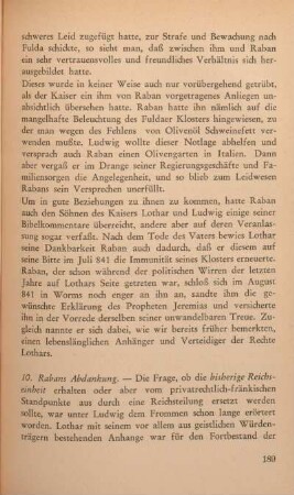 10. Rabans Abdankung.