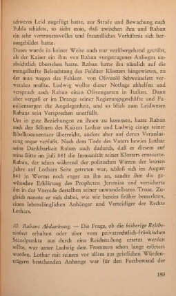 10. Rabans Abdankung.