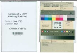 Entnazifizierung Heinrich Krebber , geb. 31.05.1907 (Monteur)