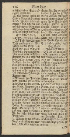 Ein ander Lied/ zum Begräbniß.