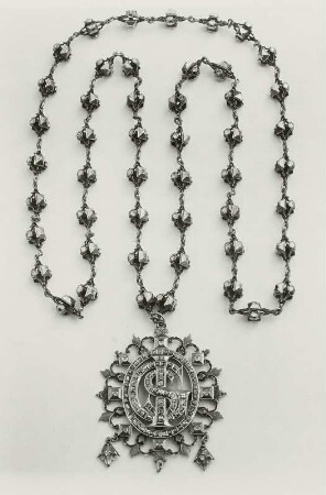 Monogrammanhänger JGS mit Kette