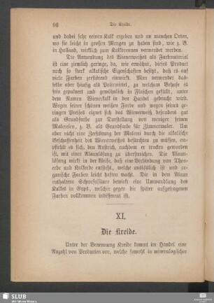 XI. Die Kreide