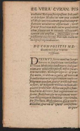 De Compositis Medicamentis quae veneno resistunt.