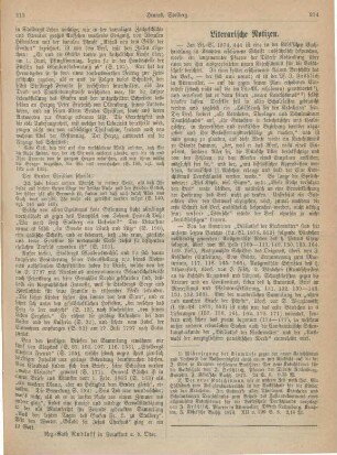 214-216 Literarische Notizen