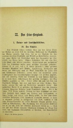 III. Das Leine-Bergland