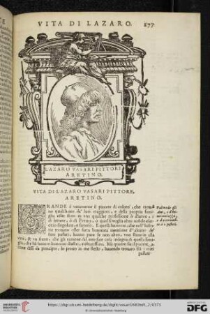 Vita di Lazaro Vasari Pittore, aretino