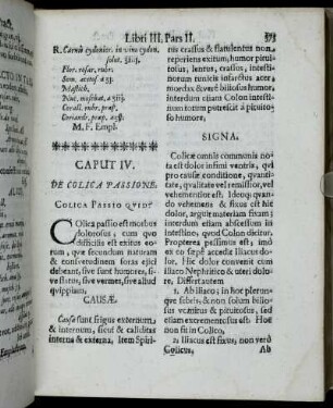 Caput IV. De Colica Passione.