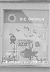 "Die Grünen": Wahlplakat der "Grünen" mit Karpfen "Greta Grün" in Schaukasten am Reinfelder Rathaus: 22. April 1985