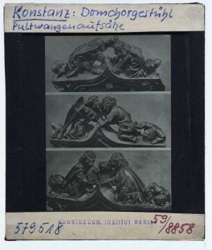 Konstanz, Münster,Konstanz, Münster, Chorgestühl : Pultwangenaufsätze