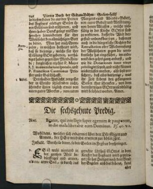 746-766, Sechszehnte - neunzehnte Predig