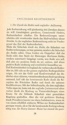 Englisches Rechtsdenken