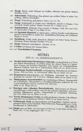 Möbel (Nr. 348-401)