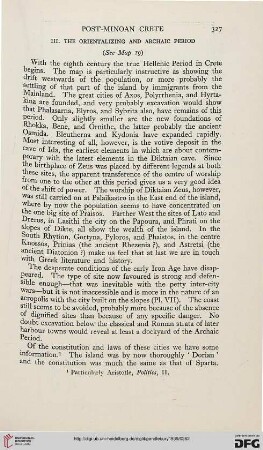 III: The Orientalizing and Archaic Period