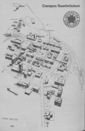Lageplan Campus Saarbrücken