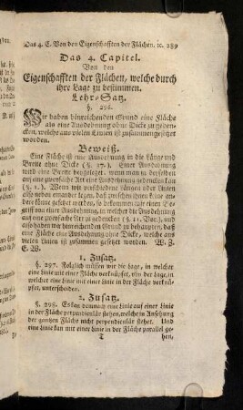 289-293, 4. Capitel (§ 296 - 310)