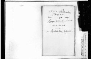 Apanage-Verschreibungs-Urkunde als Folge des neuen Hausgesetzes (1808)