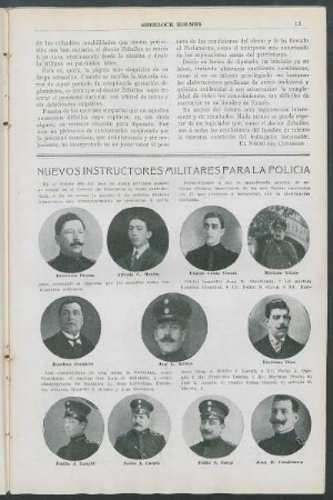 Nuevos instructores militares para la policía