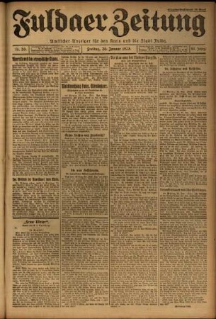Ausgabe vom Freitag, den 26. Januar 1923.
