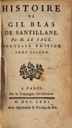 Histoire de Gil-Blas de Santillane. 2