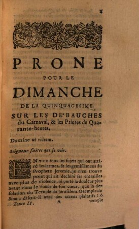 Prones De Messire Claude Joli, Eveque Et Comte D'Agen, Pour Tous Les Dimanches De L'Année, 2