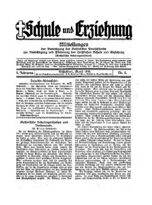 Katholische Schulorganisation und Volksverein