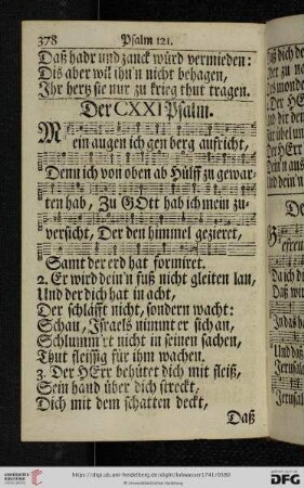 (Der CXXI. Psalm - Der CXXX. Psalm)