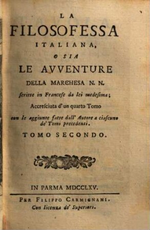 La filosofessa italiana, 3